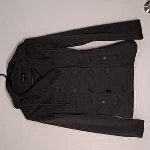 New Look Hooded Peacoat Outwear Overcoat Size S